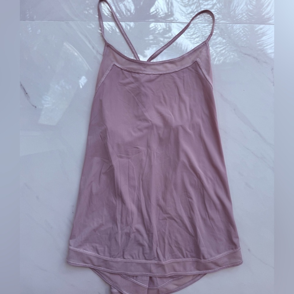 Lululemon Mix and Mesh Tank Porcelain Pink